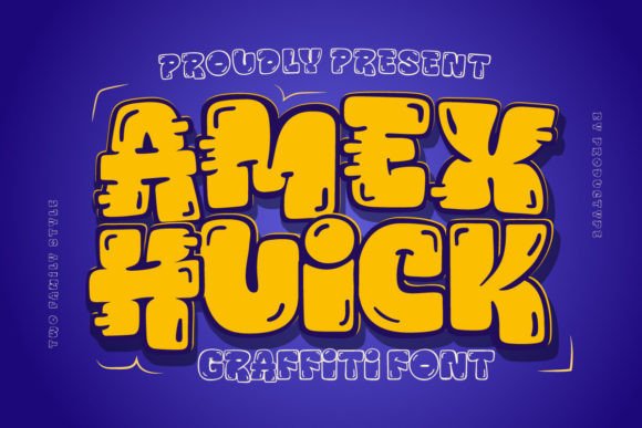 Amex Huick Font for Bold Display and Street Art-Inspired Campaigns