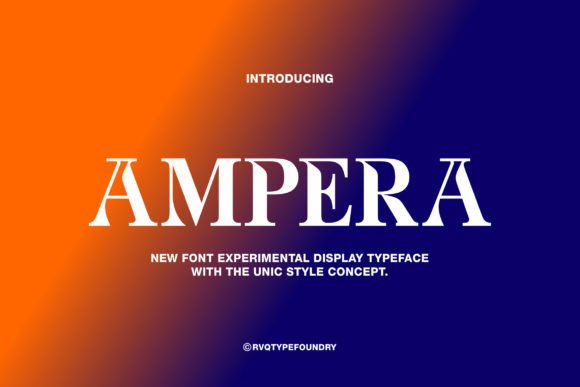 Ampera Typeface for Timeless Editorial Design