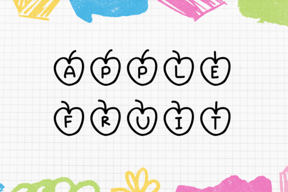 Apple Fruit Font: A Display Typeface for Cute and Creative Projects