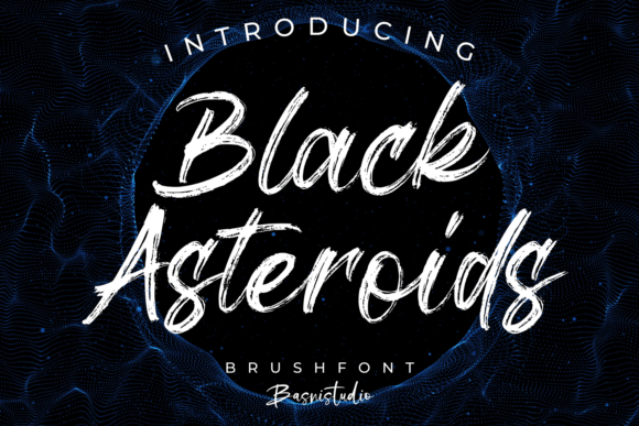 Black Asteroids Font for Polished Branding and Display Designs