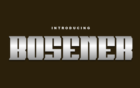 Bosener Font: Bold Typography for Creative Product Makers