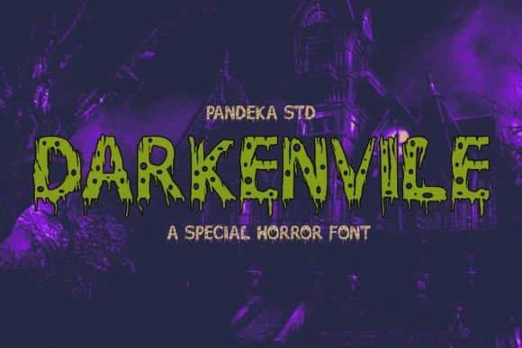 Darkenvile: A Spine-Chilling Display Font for Eerie Designs
