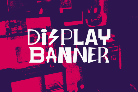Display Banner Typeface for Bold Craft Projects