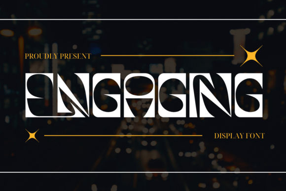 Engaging Stencil Font for Creative Product Makers