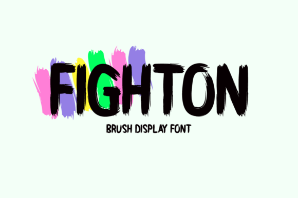 Fighton Font: A Display Typeface for Creative Branding