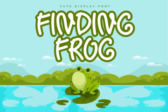 Finding Frog Typeface for Playful Campaign Design