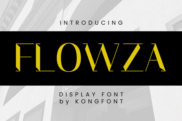 Flowza – A Modern Typeface for Creative Branding Projects