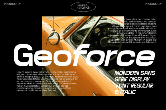 Geoforce Font: A Modern Display Typeface for Bold Web Design