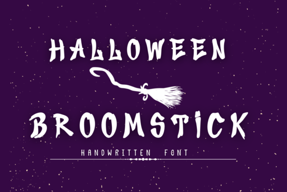 Halloween Broomstick Font for Spooky and Playful Creations
