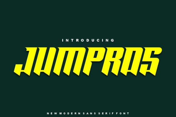 Jumpros: A Bold Display Font for Modern Brand Identity