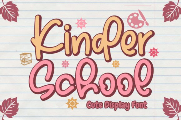 Kinder School: A Stylish Handwritten Display Font for Branding