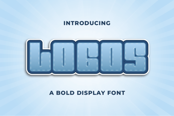 Logos: A Bold Display Font for Branding and Design