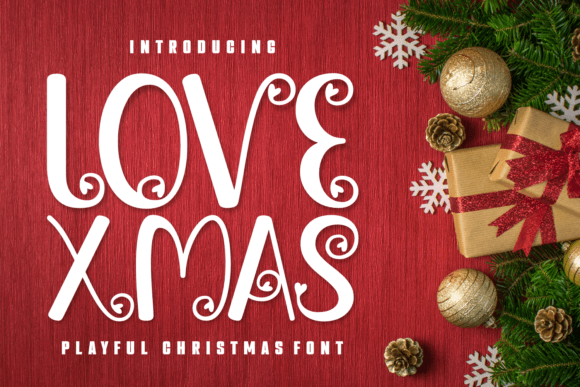 Love Xmas Font: Festive Typography for Editorial Design