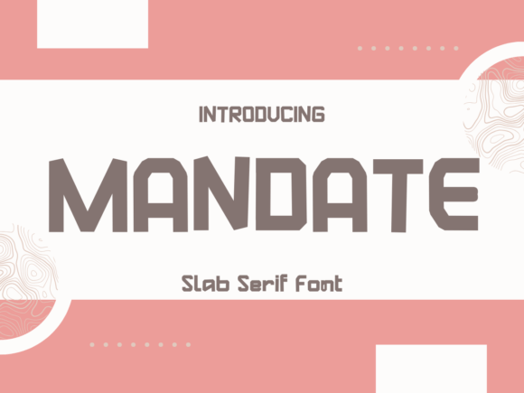 Mandate Font for Editorial Design and Creative Projects