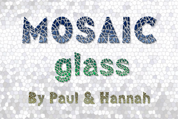 Mosaic Glass Font for Creative Branding Projects