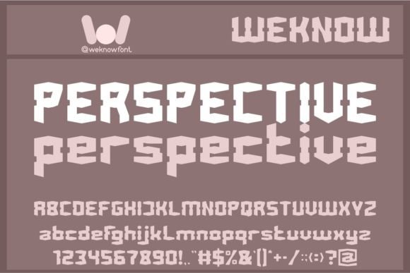 Perspective Font for Modern Business Branding