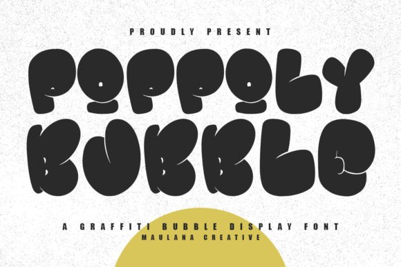Poppoly Bubble Font: A Playful Display Typeface for Bold Campaigns