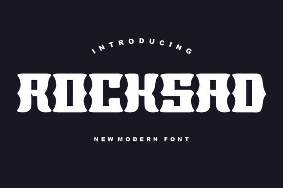 Rocksad Display Font for Bold Web Design and Merchandise Typography