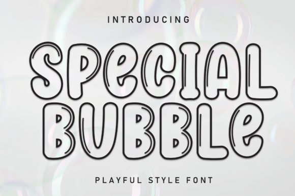 Special Bubble Font: A Playful Display Typeface for Editorial Design