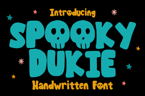 Spooky Dukie Font: A Playful Display Typeface for Memorable Branding