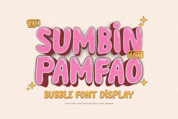Sumbin Pamfao Font for Playful and Creative Design Projects