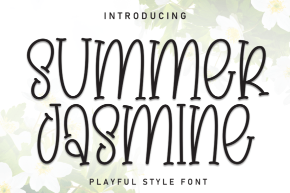 Summer Jasmine Font for Lively Brand Design