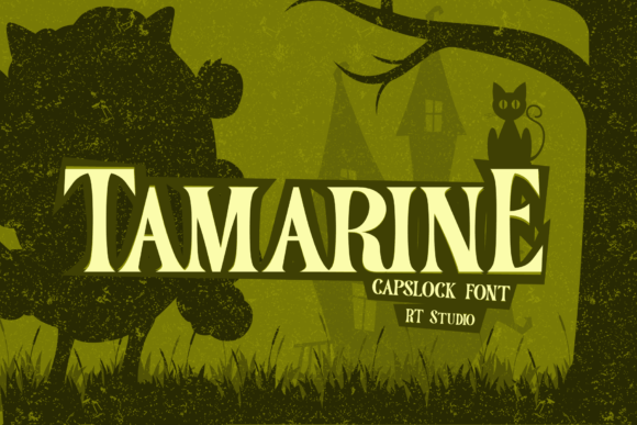 Tamarine Capslock Font: A Nostalgic Display Typeface for Content Creators