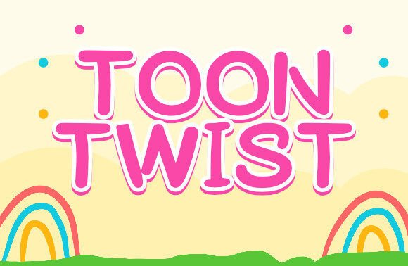 Toontwist Font for Playful Branding and Display Design