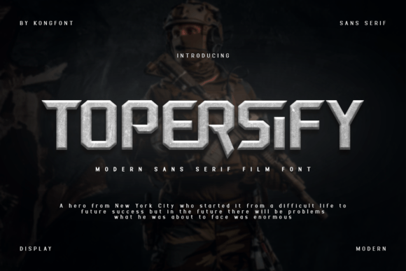 Topersify Display Font for Bold and Memorable Branding